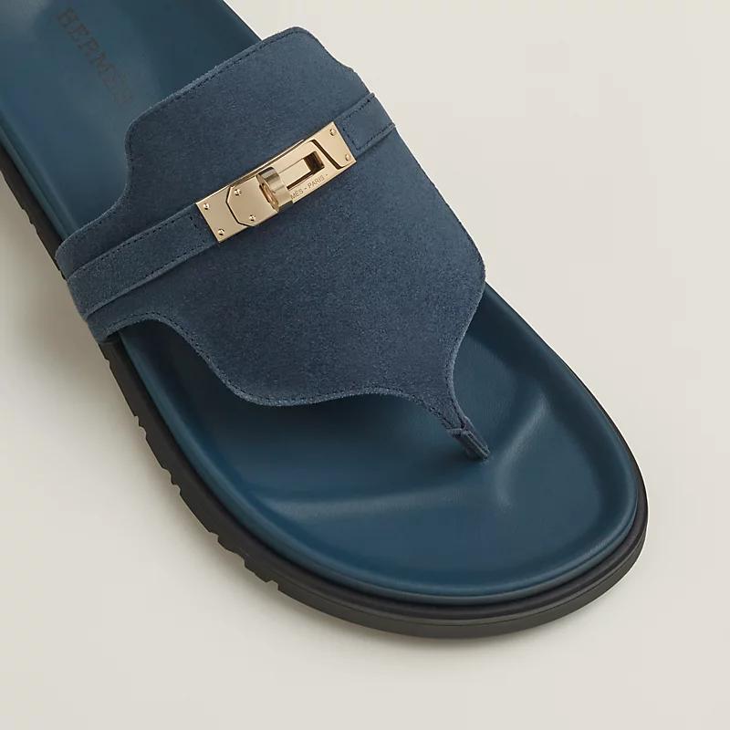 Dép Hermes Empire Sandal Nữ Xanh Navy